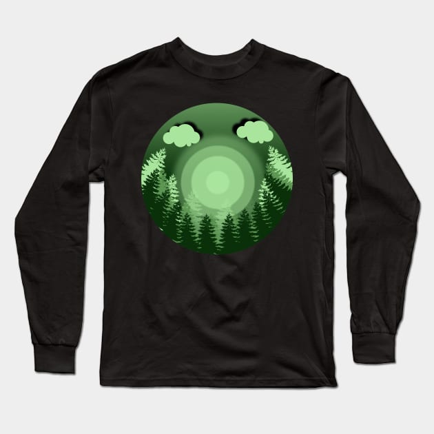hearth of the forest Long Sleeve T-Shirt by VISUALIZED INSPIRATION